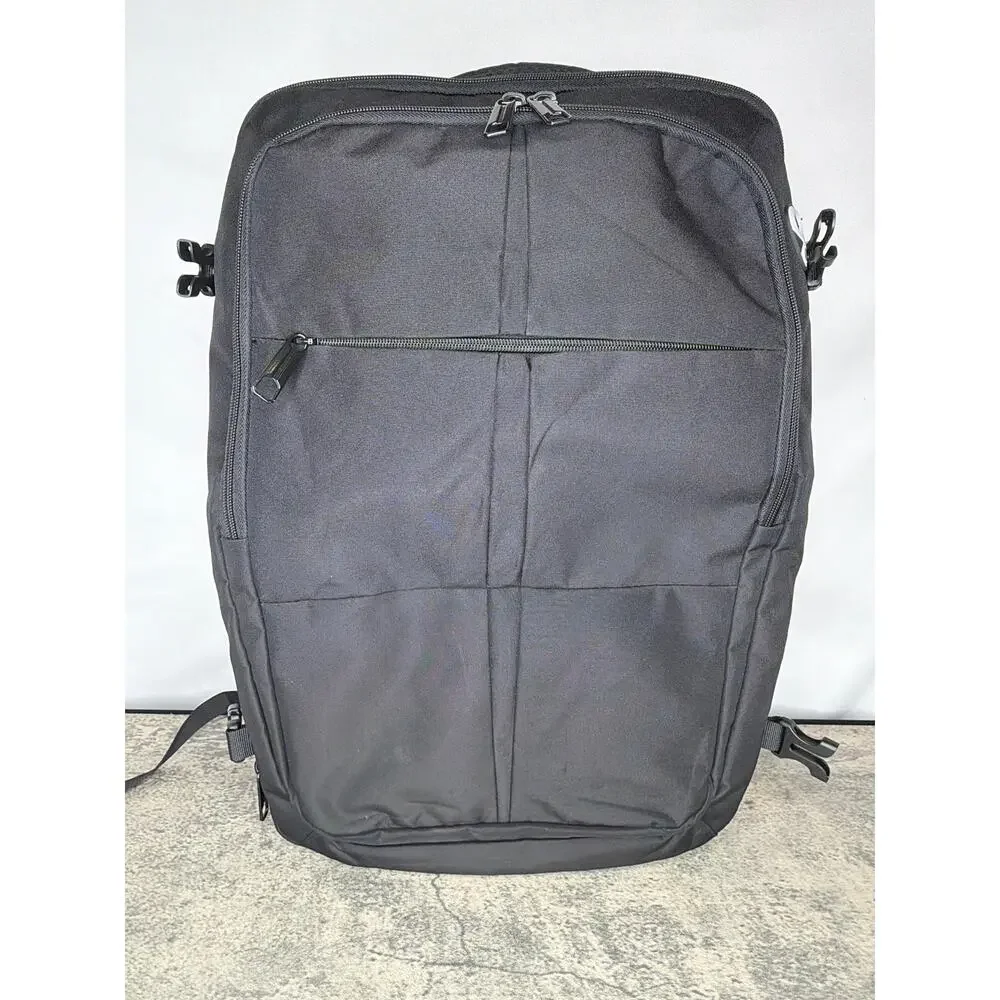 Extra Large Travel Backpack, Carry on Expandable Backpack, Waterproof- Black